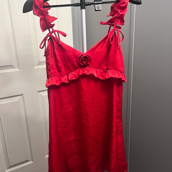 wild fable Dresses & Skirts - Wild Fable Scarlet Ruffle Mini Dress